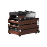 King Smith Tri-Fold Rowing Machine - Walnut Color