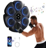 Black Ball Smart Interactive Boxing Target with LED Lighting and Bluetooth - UMSB 111