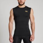 DNA sleeveless compression t – shirt black