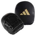 adidas Elite Mini Mitt, Square, Standard Size, Black/Gold