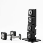 20-Kilo Adjustable Dumbbell Set, Black, D200