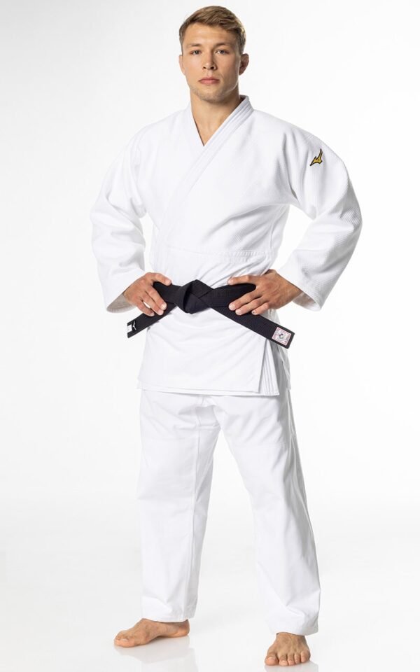 Judo Gi, Mizuno Yoshio III, White, IJF-Approved, 750 grams.