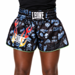FLAMES KICK Pants in Black