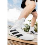 Adidas Hog 4 Boxing Shoes, White × Black